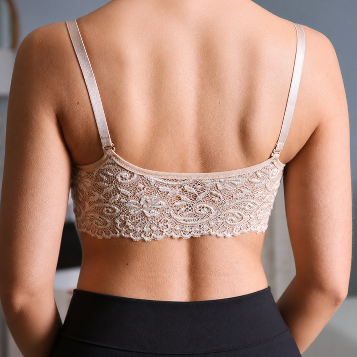 Joy Bra Lace Back Scoopneck Exclusive Bundle (3 Pack) (One Size)