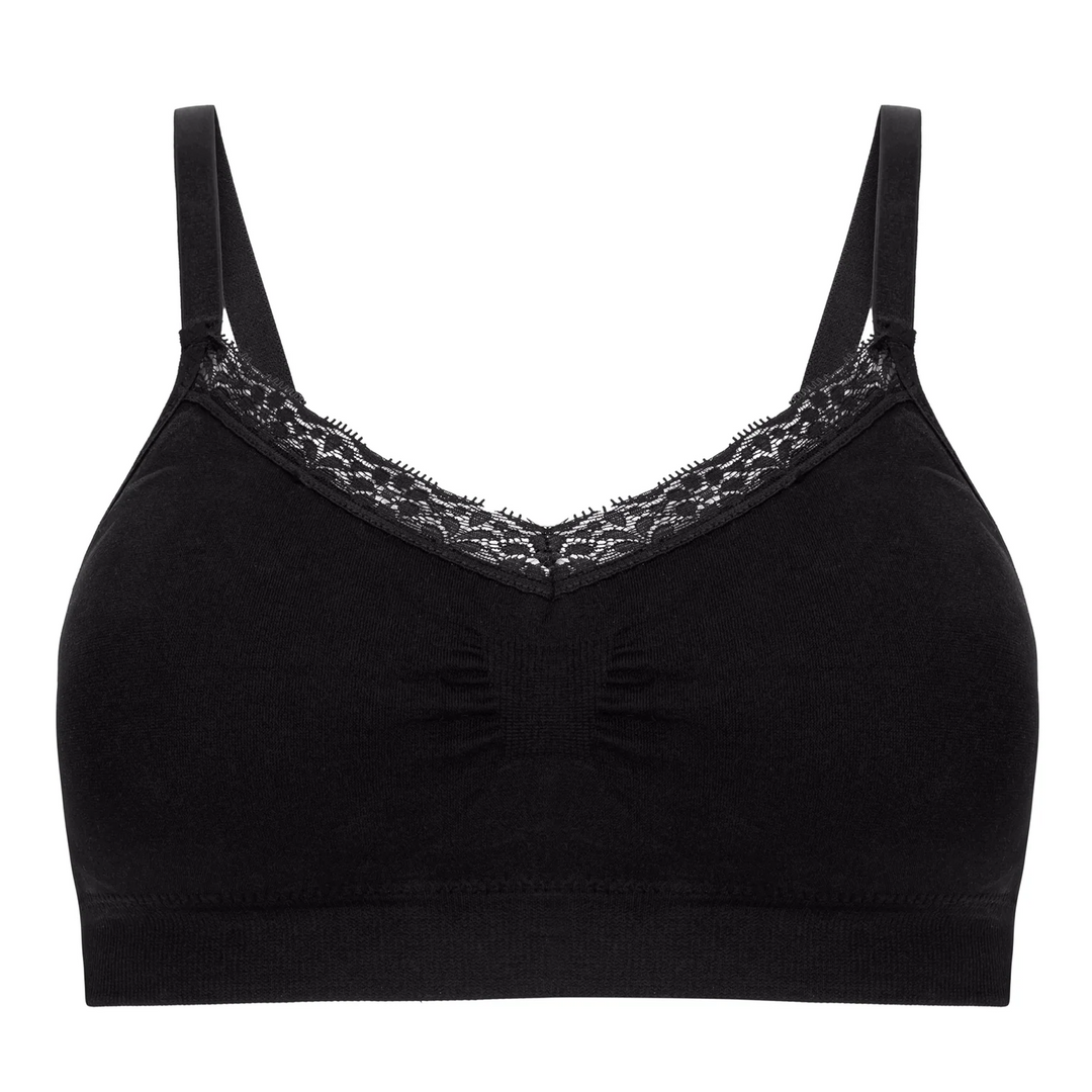 Joy Bra V-neck with Lace Trim (9043) - Bra-tastic Tuesday