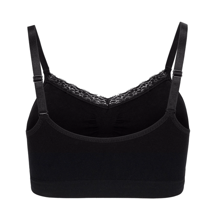Joy Bra V-neck with Lace Trim (9043) - Bra-tastic Tuesday