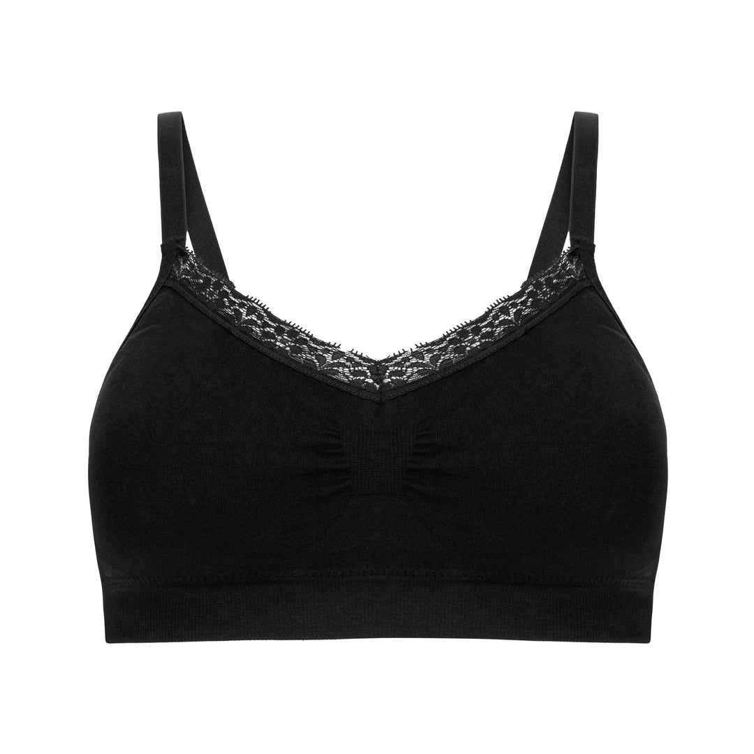 Joy Bra V-neck with Lace Trim (9043) - Bra-tastic Tuesday