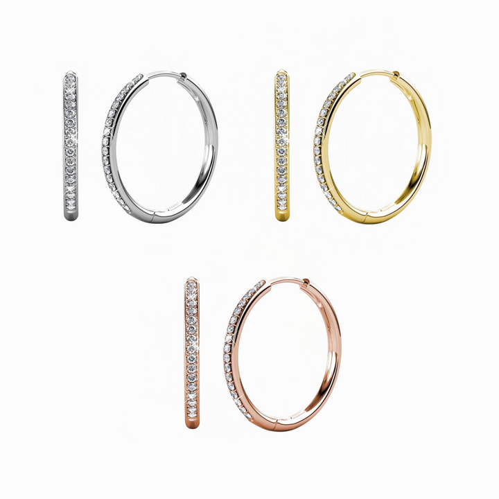 Bianca gold hoop earrings pack of 3