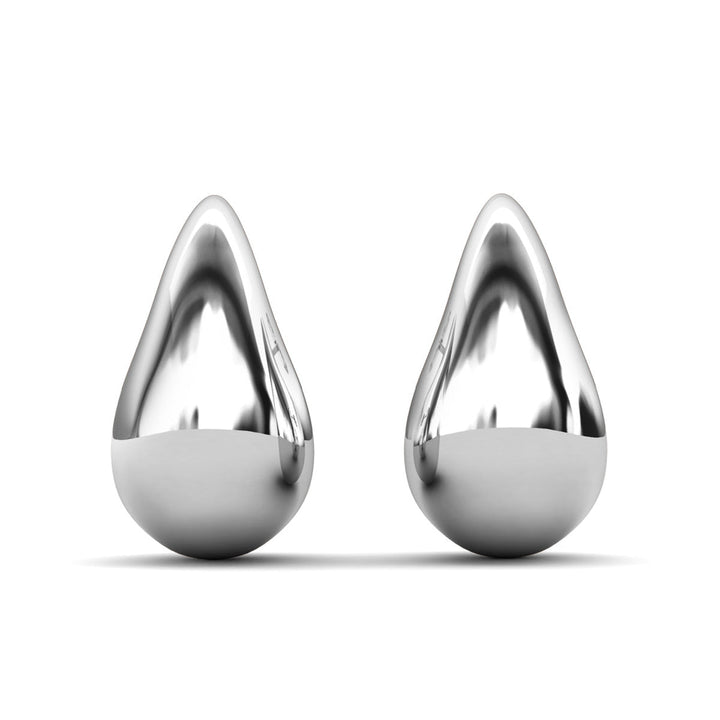 Cate & Chloe Olive 18k White Gold Plated Teardrop Stud Earrings