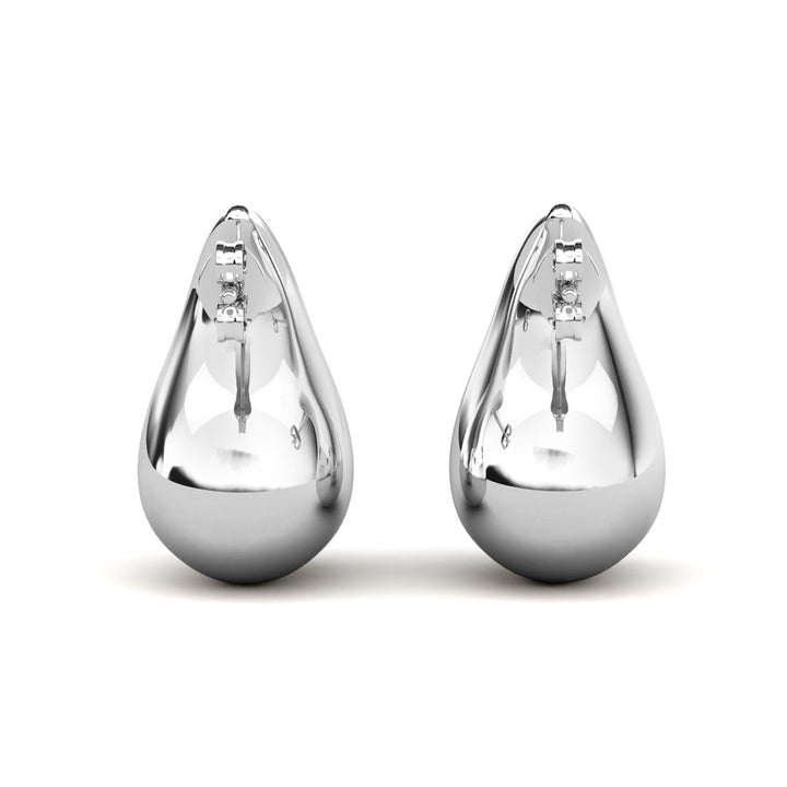 Cate & Chloe Olive 18k White Gold Plated Teardrop Stud Earrings