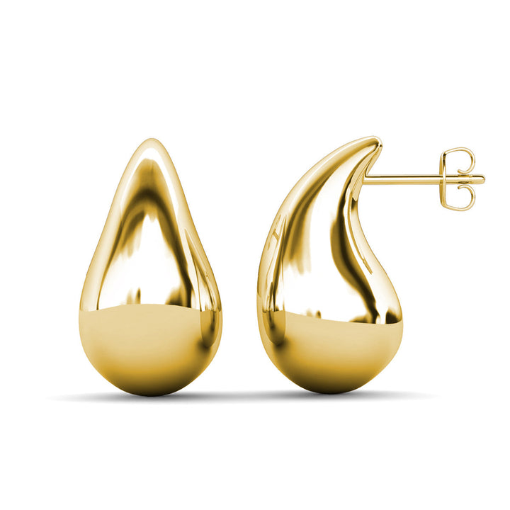 Cate & Chloe Olive 18k White Gold Plated Teardrop Stud Earrings