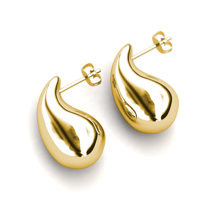 Cate & Chloe Olive 18k White Gold Plated Teardrop Stud Earrings