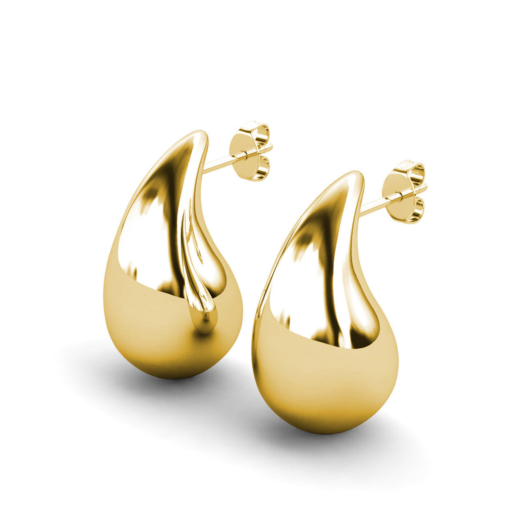Cate & Chloe Olive 18k White Gold Plated Teardrop Stud Earrings