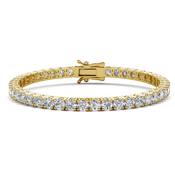 Cate & Chloe Olivia 18k White Gold Plated Tennis Bracelet with Simulated Diamond Crystals