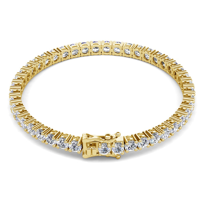 Cate & Chloe Olivia 18k White Gold Plated Tennis Bracelet with Simulated Diamond Crystals