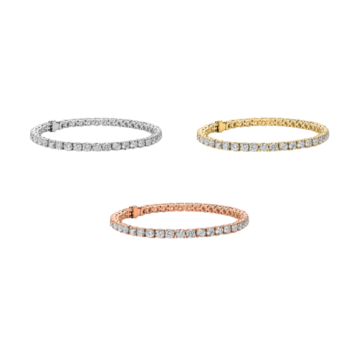 Cate & Chloe Olivia 18k White Gold Plated Tennis Bracelet with Simulated Diamond Crystals