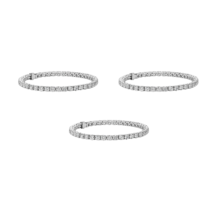 Cate & Chloe Olivia 18k White Gold Plated Tennis Bracelet with Simulated Diamond Crystals