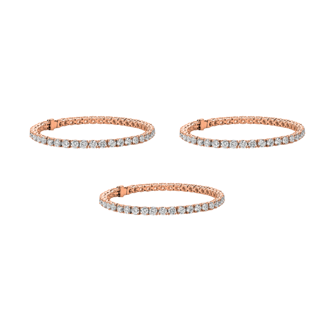 Cate & Chloe Olivia 18k White Gold Plated Tennis Bracelet with Simulated Diamond Crystals